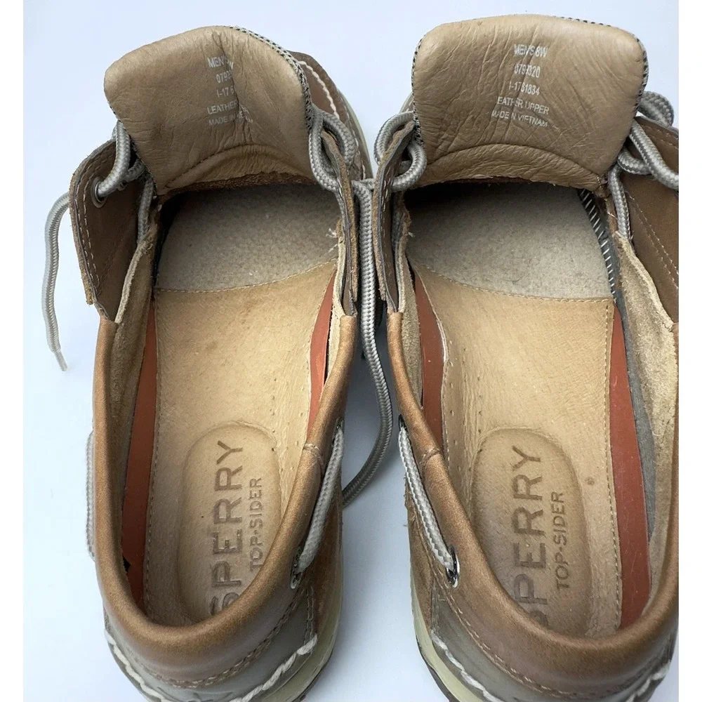 Sperry Men's Billfish 3-Eye Boat Casual Shoes, Dark Tan, Size 8W US